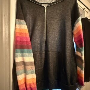 HEIMISH USA Black and Gray Knit Sweater